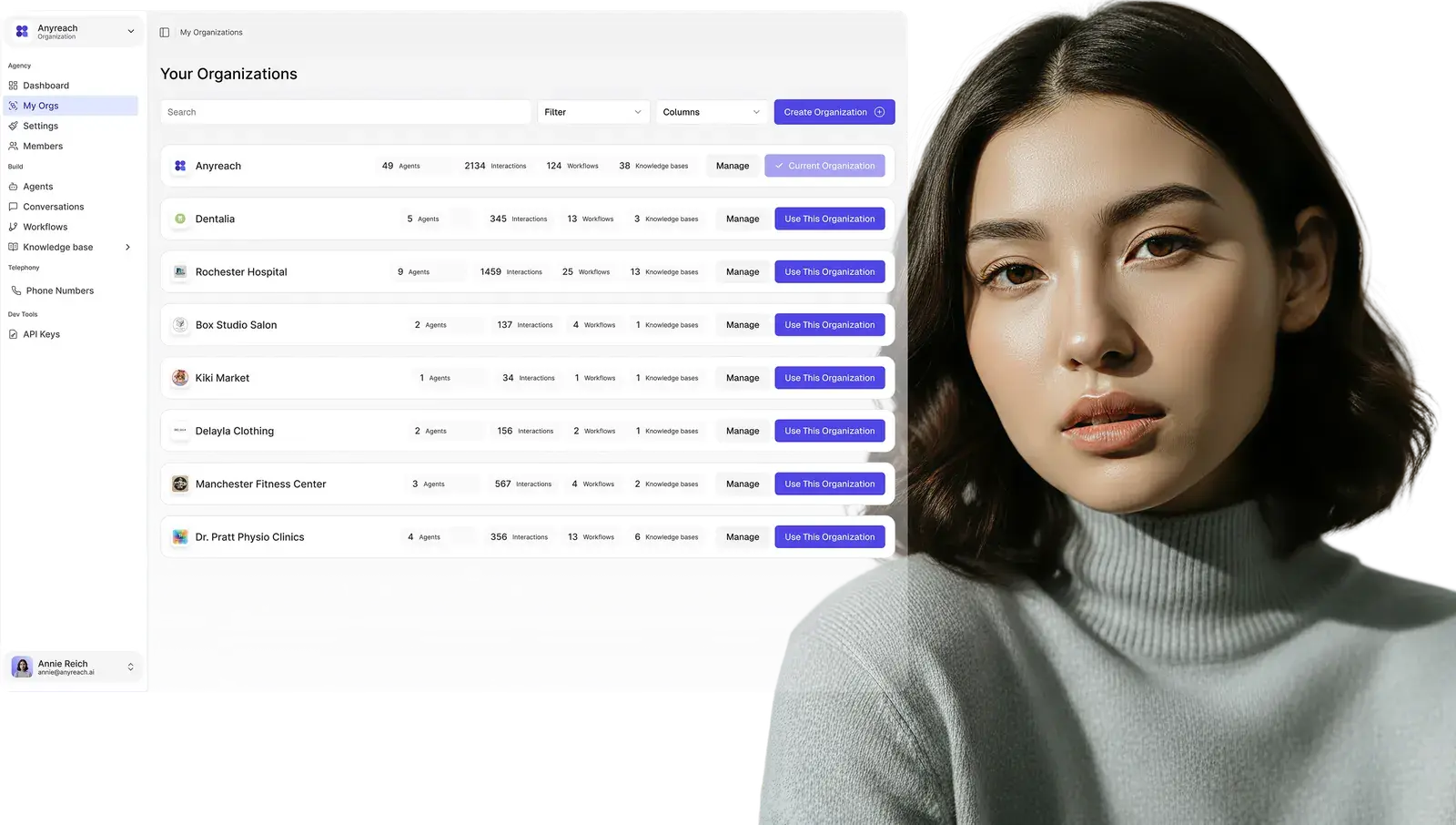 Agency Dashboard UI